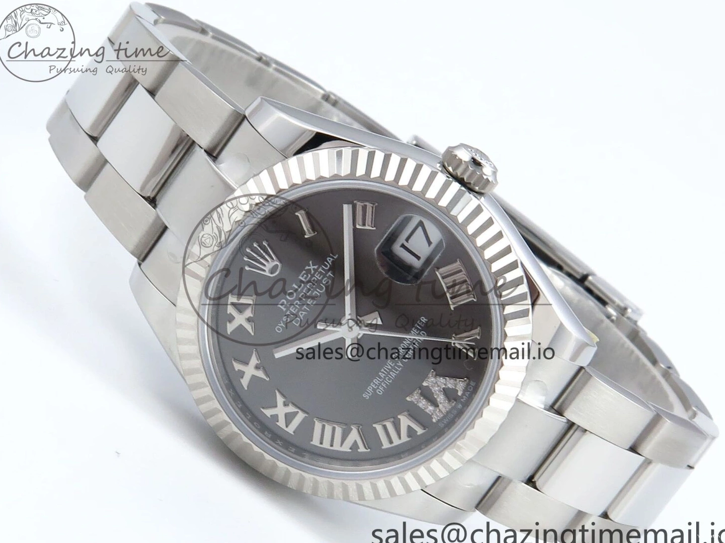 Edition Gray ARF Diamonds Roman Best 904L 2688 31 on 1:1 Oyster 278274 DateJust Bracelet ETA Steel Dial SS 1218